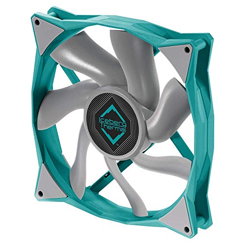 Iceberg Thermal IceGALE Xtra 140mm- 2500 RPM, 4 Pines, PWM, Rendimiento Extremo, Ventilador de PC de 140 mm (140mm, azul cerceta)