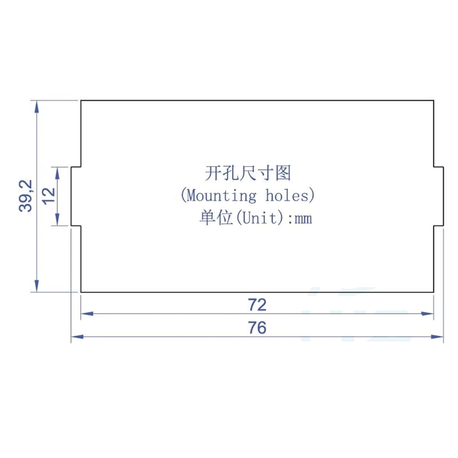 YB5130A LED Digital AC Voltmeter Voltage Meter Volt Tester Volt Panel Meter for Single Phase Variac Voltage Regulator AC 0-500V 1Pcs(Color:Red)