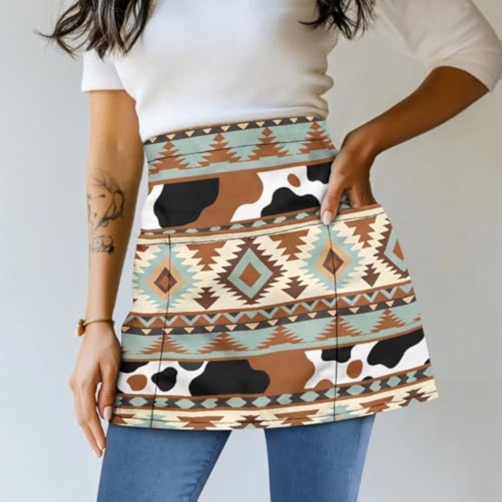 Waist Apron with 3 Pockets, Reusable Waterproof for Men and Women