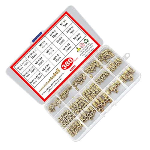 Inserts filetés métriques de haute précision en laiton moleté pour empreintes d'impression 3D nettes