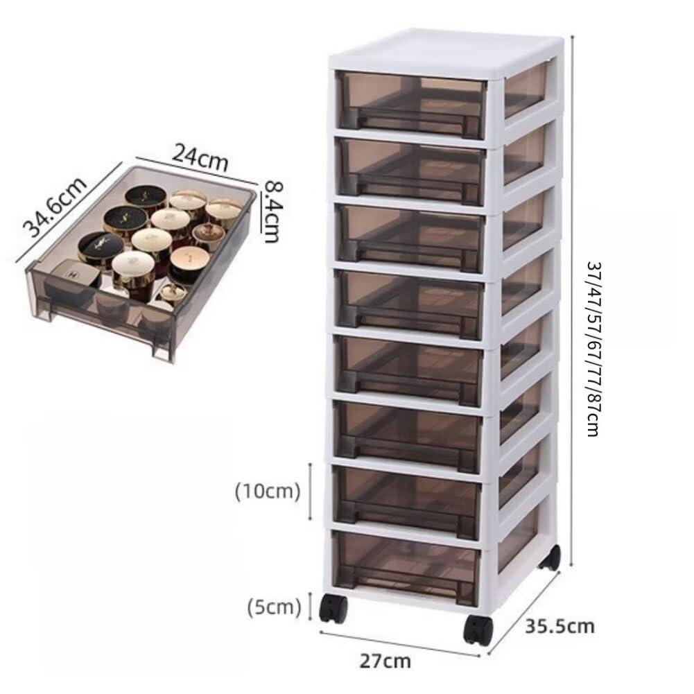 Amazon.co.jp: チェスト 5段 タンス デスクワゴン サイド