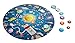 Hape Puzzle Sistema Solare con Led, Puzzle Sistema Solare Rotondo per Bambini, Resistenti Pezzi in Legno e Sole in Led Luminoso