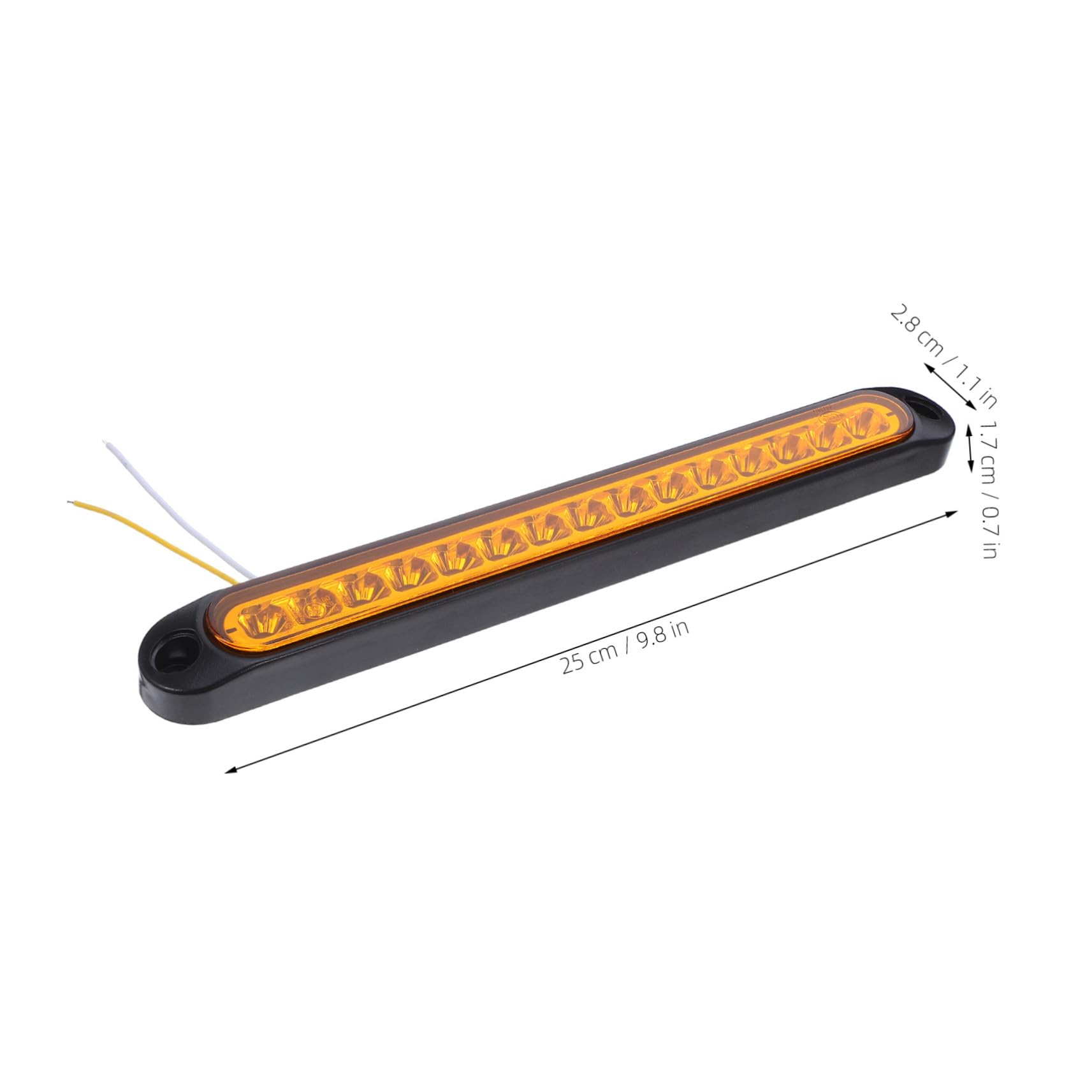 Cabilock 4pièces Feu Arrière de Camion Forme LED LED pour Clignotants Feux de Freinage et Feux de Recul pour Remorque Pick-up et Camping-