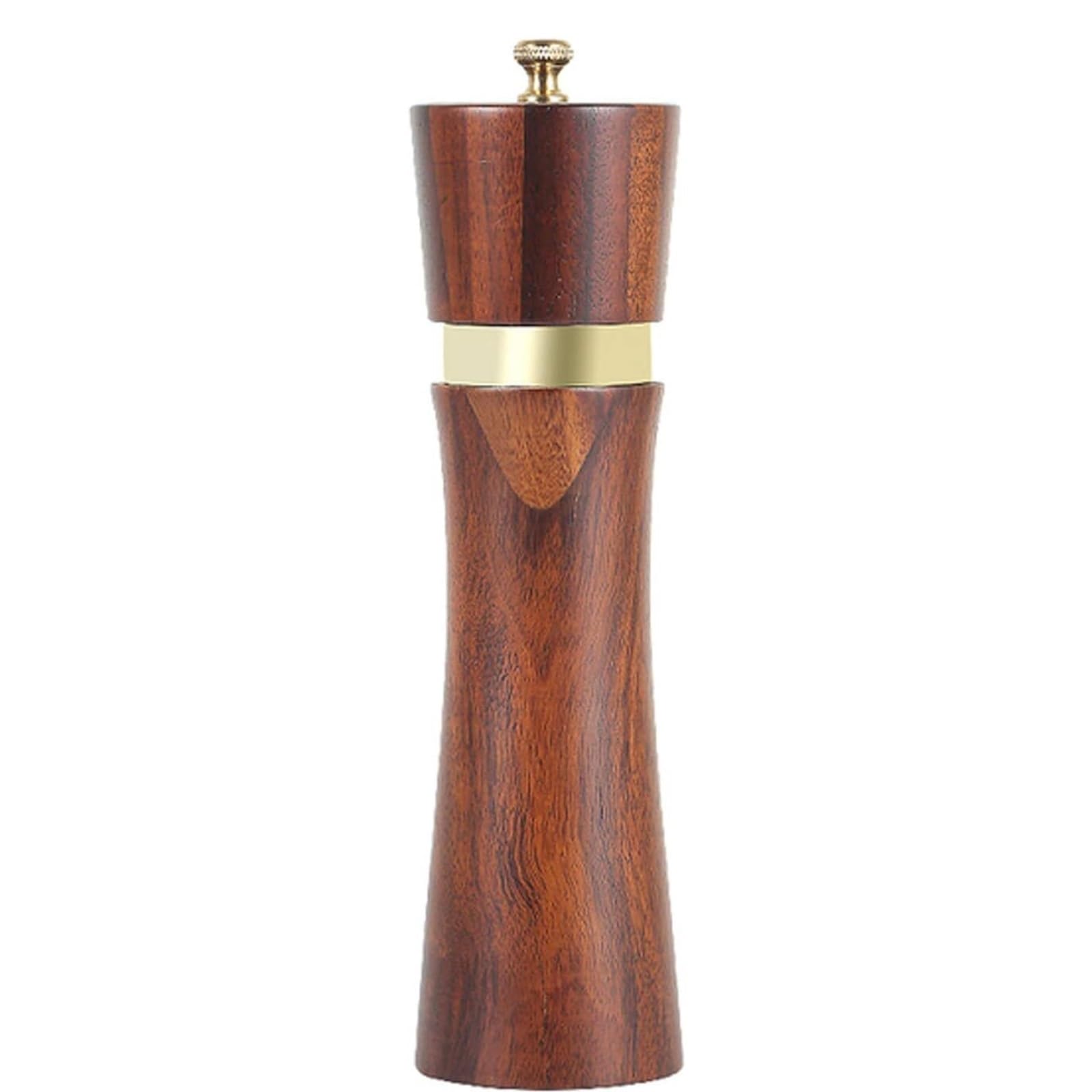 Młynek Do Przypraw Pieprzu Młynek Do Soli I Pieprzu 8-calowy Drewniany Shaker Z Regulowaną Grubością Do Różnych Przypraw(1pcs)