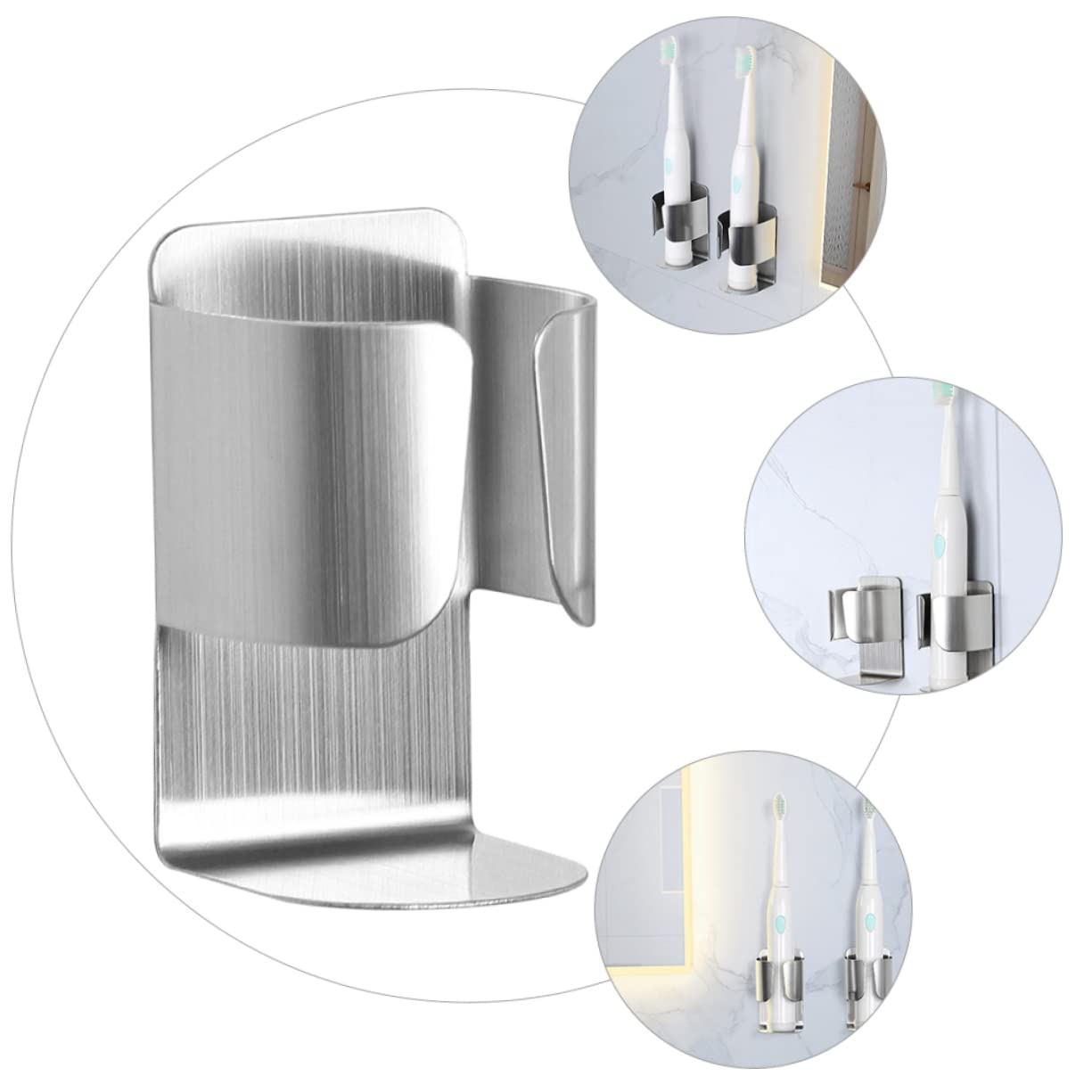 Amosfun 3 Set Di Porta Spazzolini Elettrici Innovativi Robusti E Facili Da Pulire Portaoggetti Per Spazzolini Da Denti Per La Casa 2 Pezzi*3
