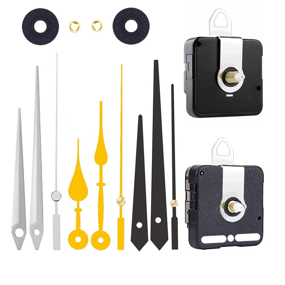 Best Buy QEWINOX® a Product of SONAM Quartz Combo of Sweep & Ticking Silent Movement Machine for Wall Clock Hand (2 Sets DIY) (Needle -Black,Silver,Gold) (Made in India 100%)-image-47