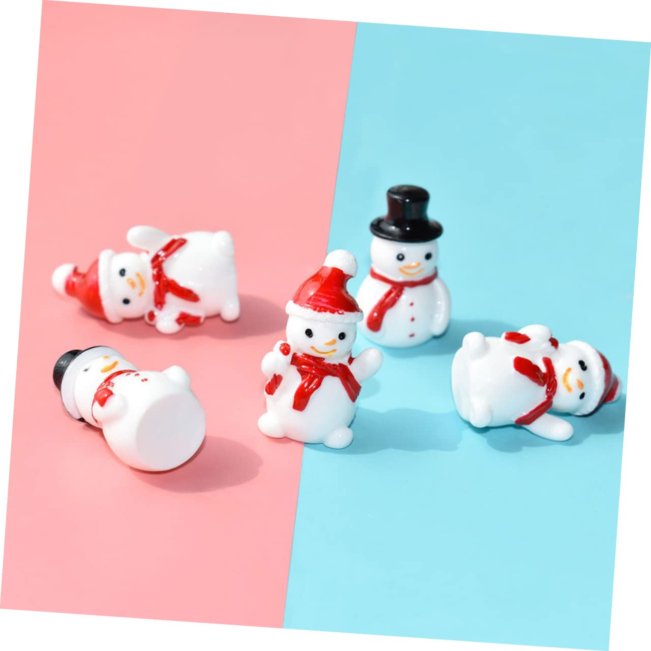 DTOFOOT Lot De 60 Ini Figurines De Bonhoe De Neige Iniatures Avec