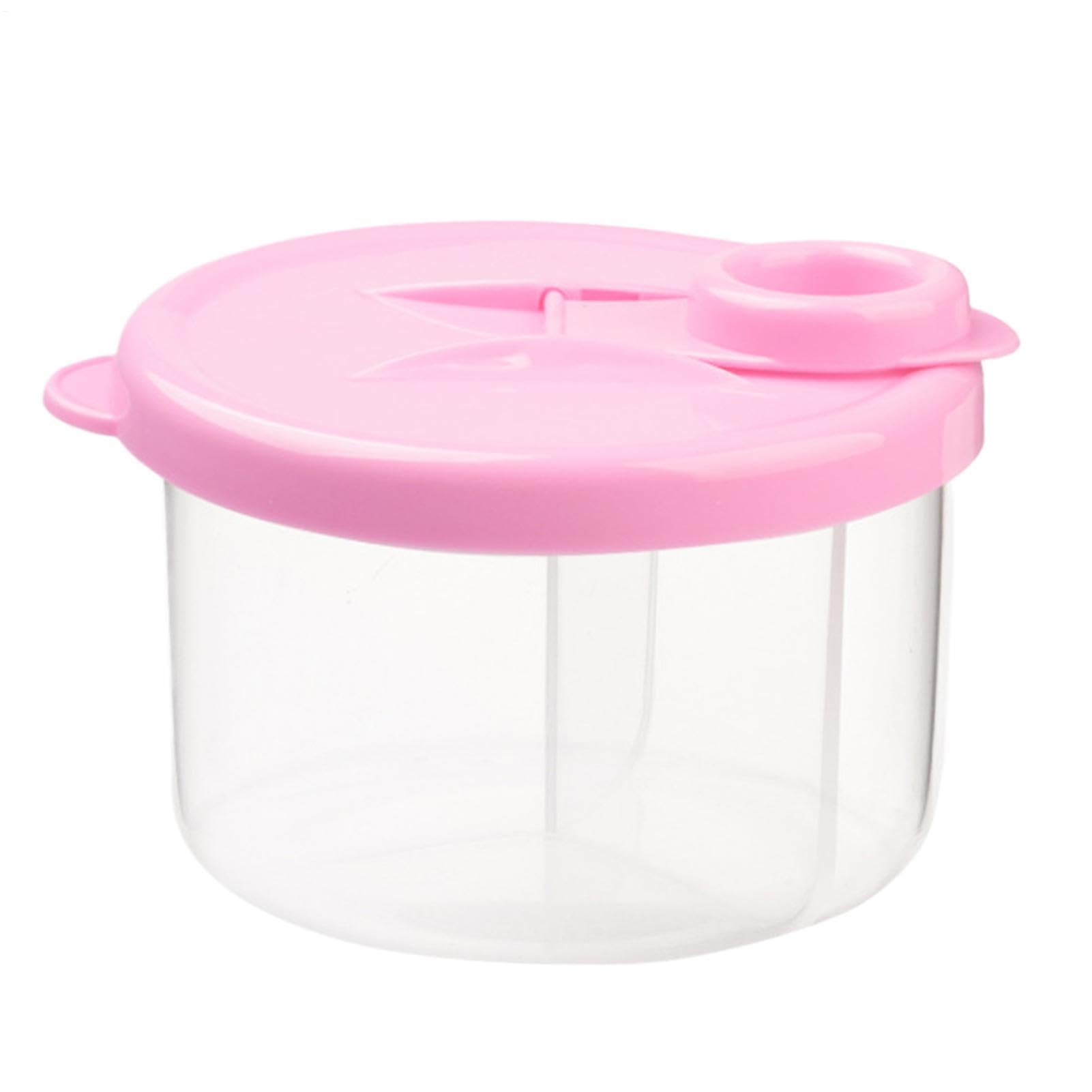 Formula Powder Pot - 300ml Milk Powder Dispenser with 3 Compartment - Formula Dispenser to Go with Swivel Lid - Protable Milk Powders Container, for Cereal/Food/Fruit/Snack for Outdoor Travel — image 1