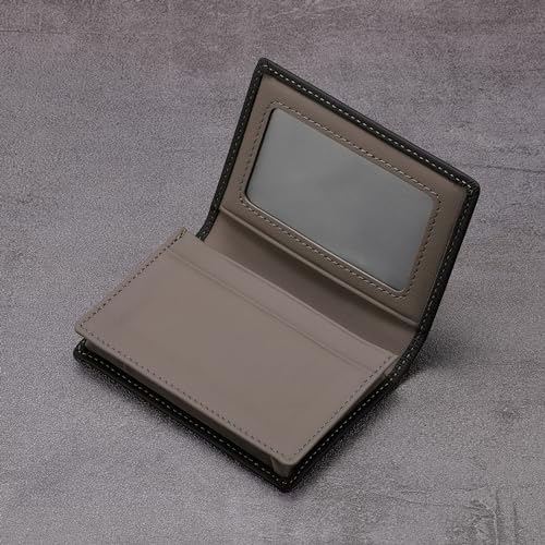 Image of HISCOW Business Card Holder with Large Compartment - Full Grain Leather