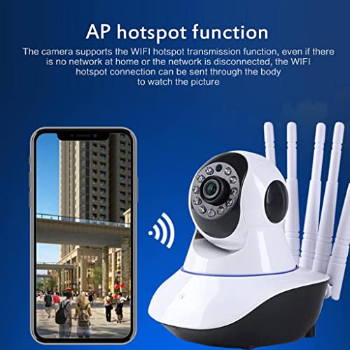 Image of WiFi IP Camera Pan Tilt Night Vision AP Hotspot Loop Recording US Plug
