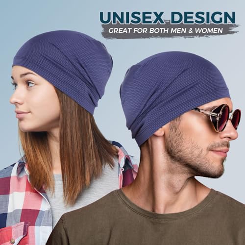 Image of WTACTFUL Cooling Skull Caps for Men Women - Lightweight Breathable 3D Mesh Running Caps for Cycling & Summer