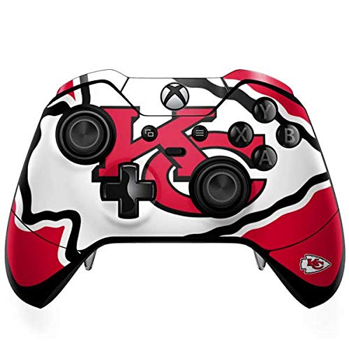 Skinit Decal Gaming Skin Compatible with Xbox One Elite Controller - Officially Licensed NFL Kansas City Chiefs Large Logo Design