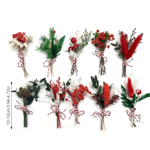 10 Piezas Mini Ramo de Flores Secas Decorativas miniatura 7