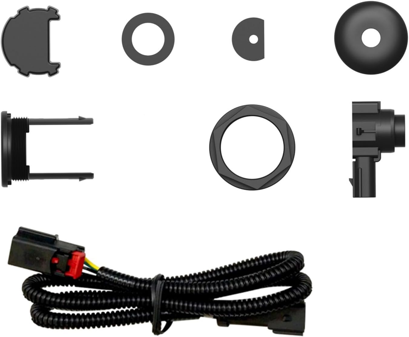 Black Horse Modular & Rugged Grille Guard Parking Sensor Relocation Kit Black Compatible with 2017-2024 Nissan Titan (Excl. Titan XD Models), 2016-2024 Nissan Titan XD (Incl. Diesel and Gas Engine)