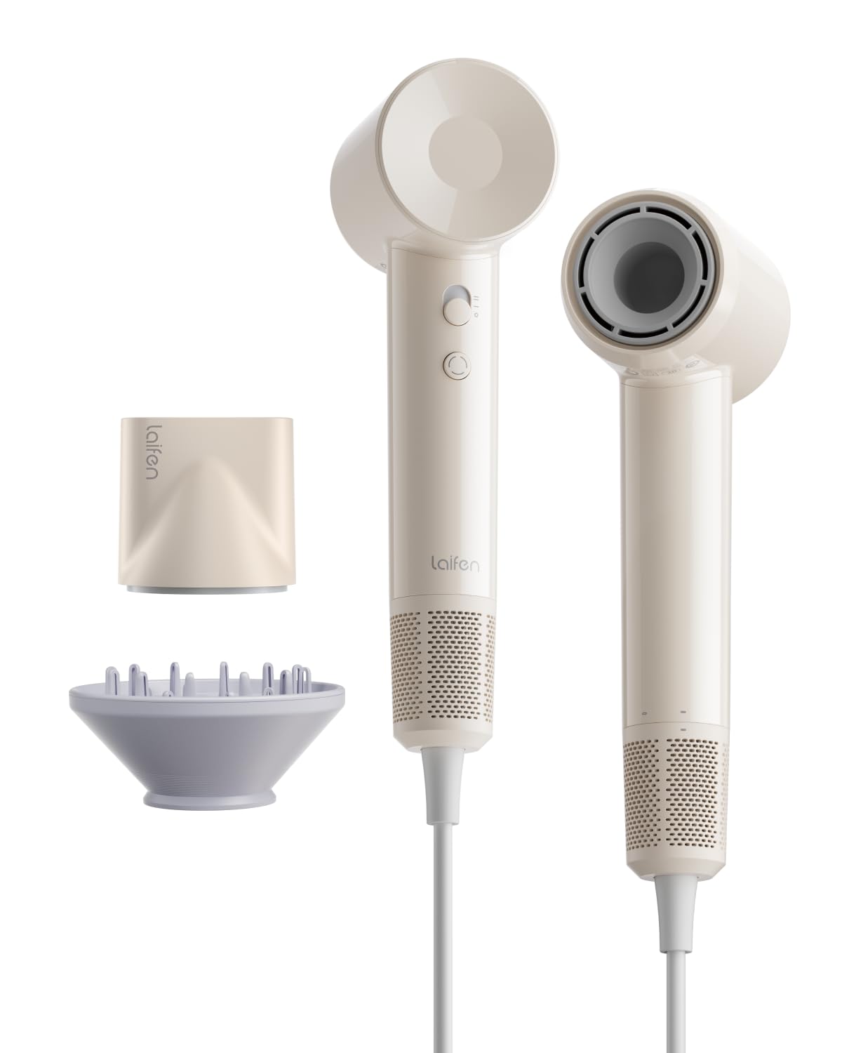 Laifen SE Lite High-Speed Ionic Hair Dryer with Diffuser, Milktea