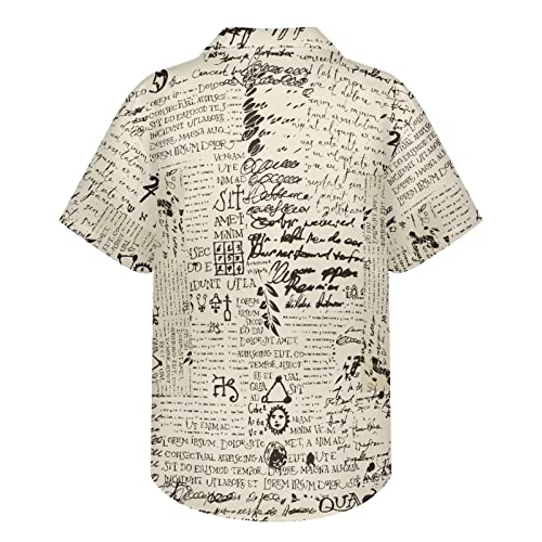 PinUp Angel Hawaiian Shirt for Men Short Sleeves Stripes Button Down Summer Beach Funky Color Block Holiday Dress Shirt2