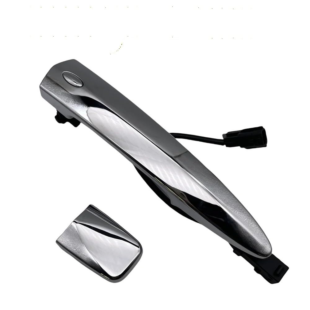 AZHEYC Car Exterior Door Handles 806469N00A Car Front Chrome Exterior Door Handles Silver ABS 826469N00A 806451AA0A for Nissan for Leaf for Maxima for Murano for Sentra (Front Right)