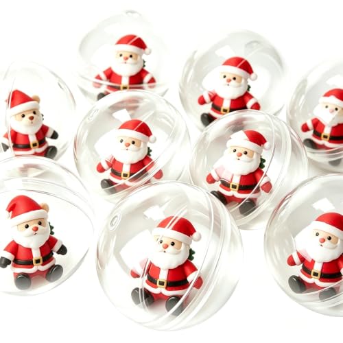 Image of 50 Pcs 2-3 /8 Inch / 60 mm Round Capsules Clear Empty Vending Machine Capsules Containers for Gumball Machines