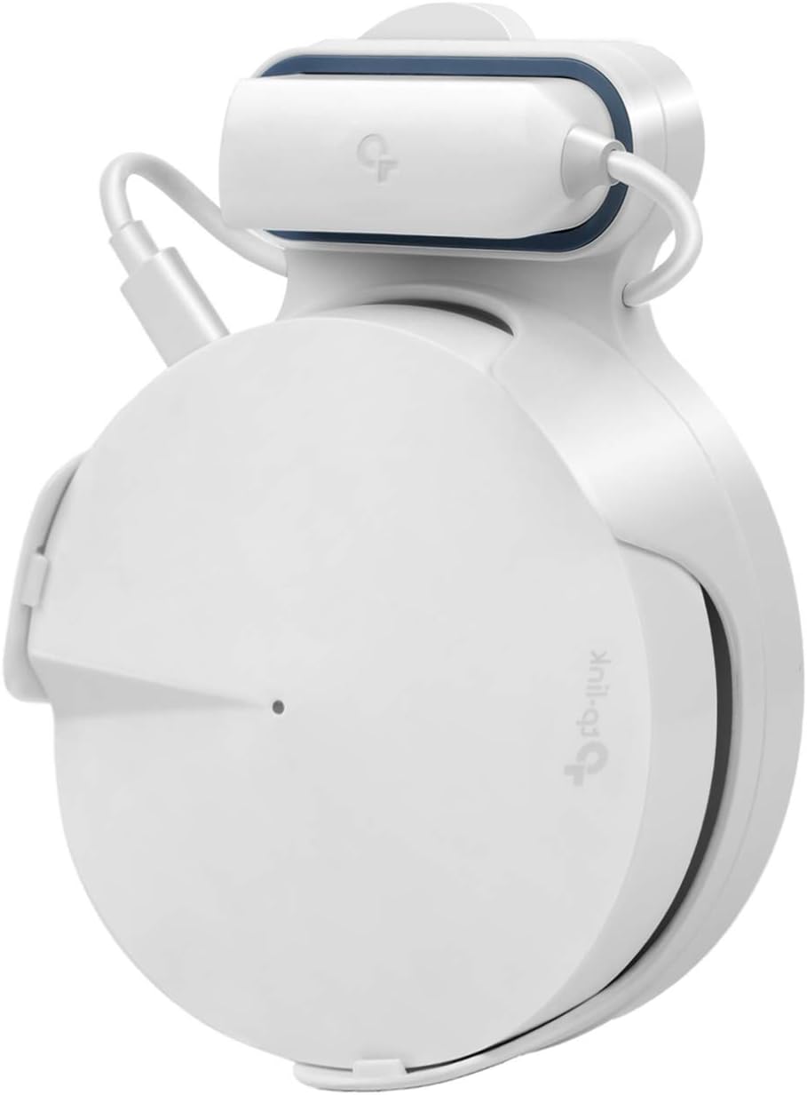 STANSTAR Wall Mount for TP-Link Deco M5 Whole Home Mesh WiFi System, Sturdy Bracket Holder Designed for TP-Link WiFi Router Excellent Cord Management without Messy Wires or Screws Fit UK Plug
