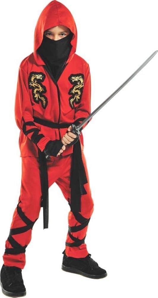 Disfraz dragon ninja para niños, multicolorfantasía (Fire Dragon)