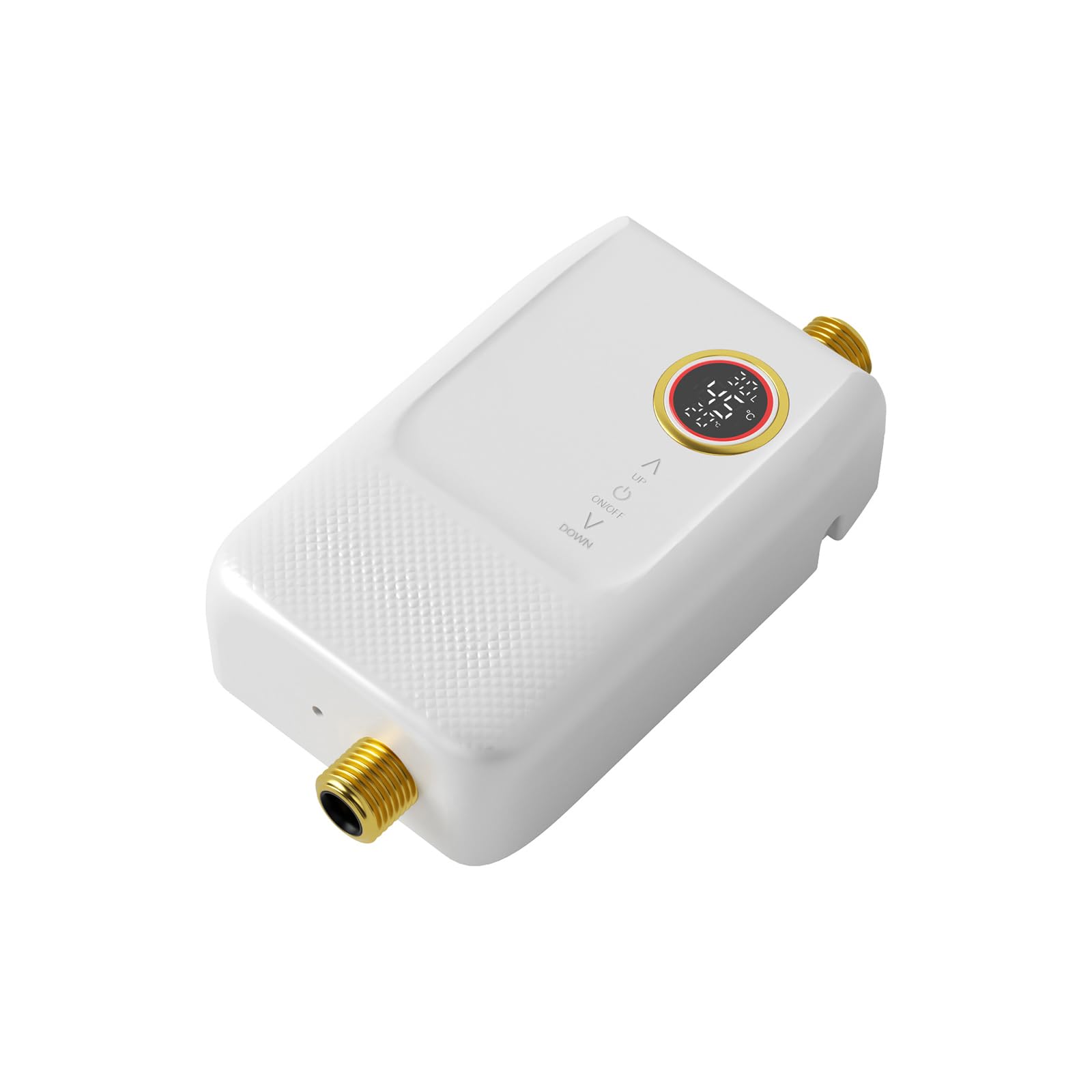 Chauffe-eau Instantané Électrique 5500W, Mini Chauffe-eau sans Réservoir 220V, Affichage LED et Protection Anti-Sèche, Économique et Compact, pour Lavabo, Cuisine et Salle de Bain