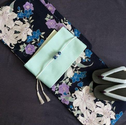 ◆高級綿変わり織り◆涼し古典のユリ浴衣◆大人ゆかた◆新品　呉服店購入 ゆかた百合 ◇高級綿変わり織り◇涼し古典のユリ浴衣◇大人ゆかた◇新品