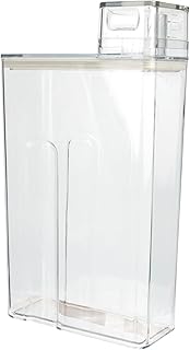 LALAFINA Caixa De Jarro De Detergente Para A Roupa Detergente Para A Roupa De Plástico Garrafa De Pó Para Lavar Dispensador De Loção Vasilha Transparente Garrafa Sub-Balde Recipientes