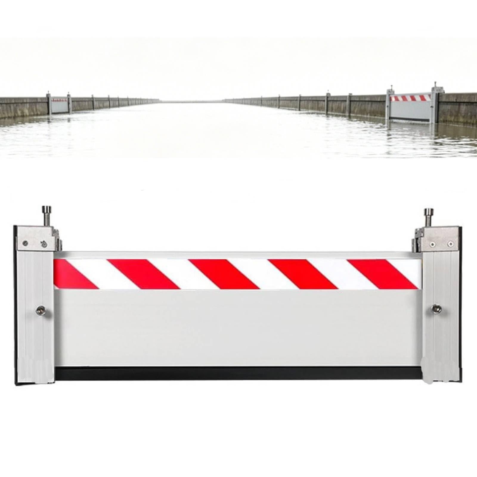Barrière prévention inondations aluminium garage extérieur