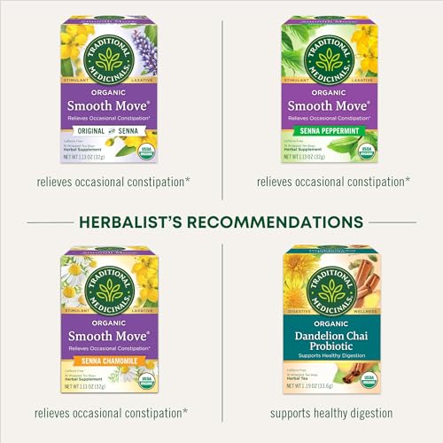 Image of Traditional Medicinals Smooth Move Senna Laxative Capsules, 50 Count (Pack of 6)