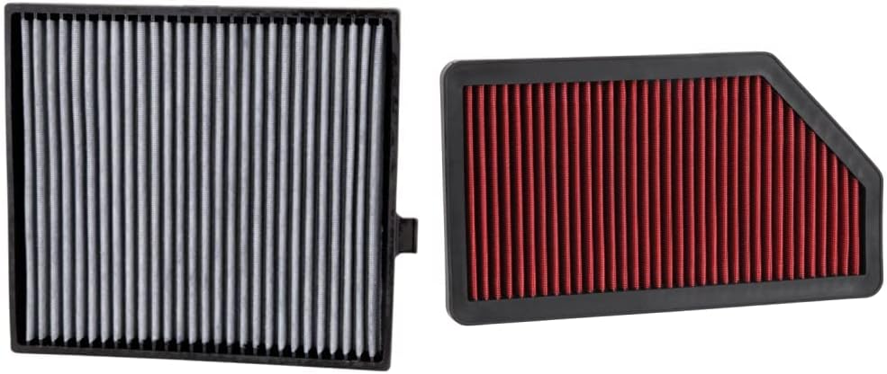 K&N Cabin Air Filter: Premium, VF3004 & Spectre Engine Air Filter: High Performance, Premium, Washable, Replacement Filter: Fits 2001-2008 HONDA/ACURA (Pilot, MDX) SPE-HPR9361
