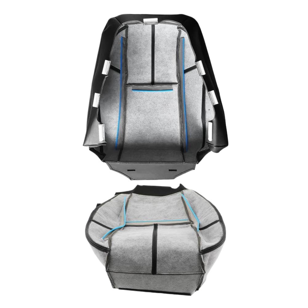 Funda de Asiento de Cuero para la Parte Inferior del Conductor y Pasajero Compatible con Silverado 2007-2014