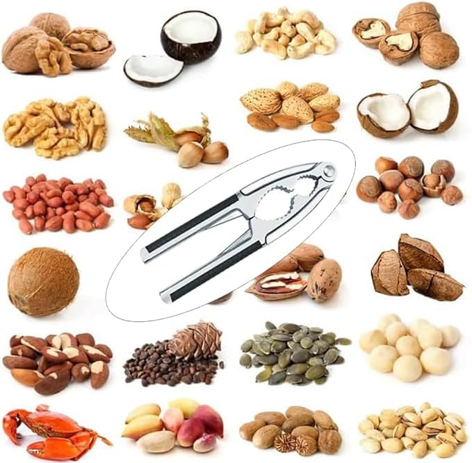 YunZCHENSH Nutcracker Stainless Steel Walnut Opener Tool Heavy Duty with Non-Slip Handle Walnut Cracker for Walnut All Sorts of Nuts Shell Seafood - Image 3