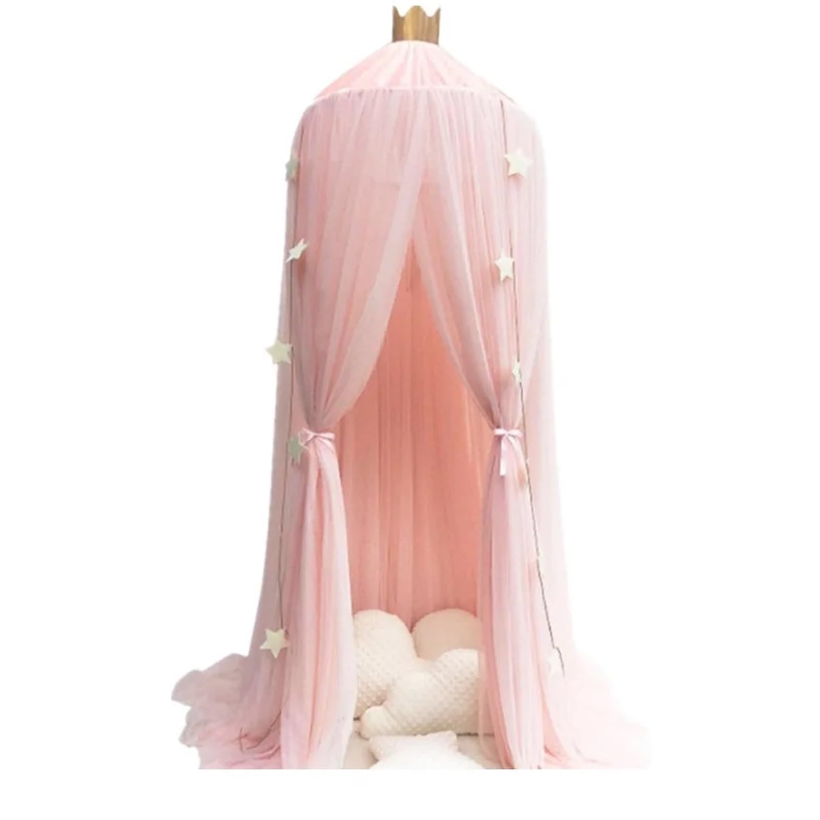 CGUOHU Bedding Hanging Kids Dome Bed Canopy Cotton Mosquito Net Bedcover Curtain For Reading Playing Home Decor For Bed(Kahqi)