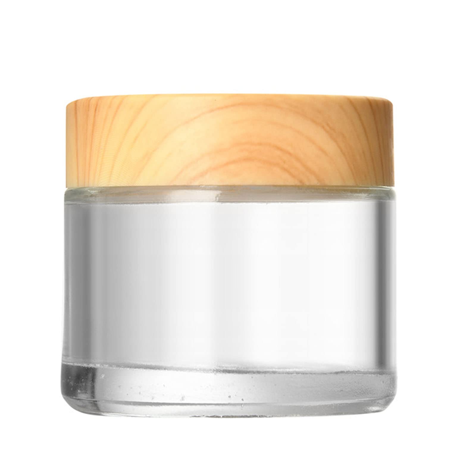 1PC Round Glass Jars with Leakproof Lids Empty Glass Sample Jars for Makeup Face Cream Eye Cream Lip Balm Tool Makeup Sample Container