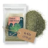 Miss Spring Dried Dill Weed Seasoning - Gluten Free, No Preservatives, Vegan, 100% Natural Dill Spice For Pickling, Seafood, Salads, Dressings - Resealable Freshness Pack - Pantry Herb 6 Oz (170 g)