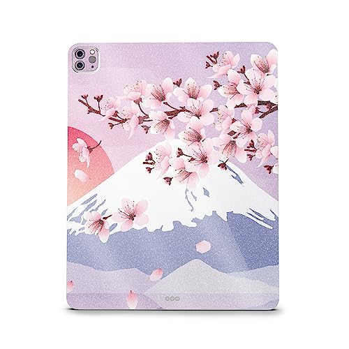 Image of MightySkins Carbon Fiber Skin Compatible with Apple iPad Pro 12.9 inch M2 6th Gen (2022) Full Wrap Kit - Fuji Sunset | Protective, Durable Textured Carbon Fiber Finish | Easy to Apply | Made in The USA