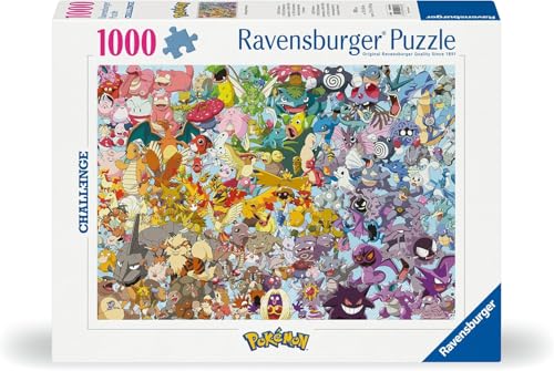 Puzzle 1000 Pezzi Pokemon Challenge | Puzzle Pokemon Per Adulti E Bambini Con Una Misura Di 70x50 Cm | Regalo Per Adulti E Bambini Da 14 Anni E Più