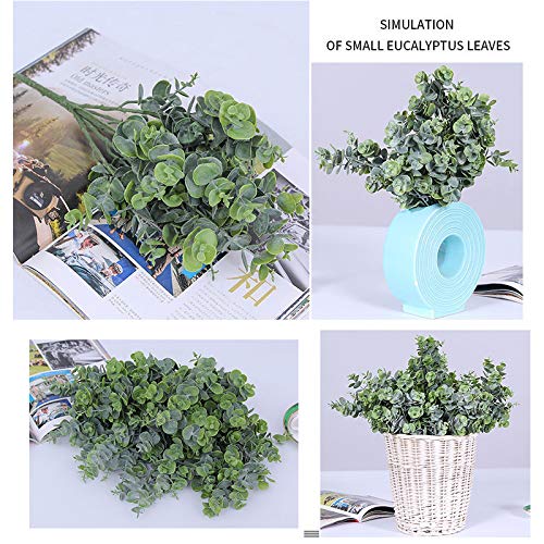 Ruiuzi Faux Eucalyptus Leaves Spray Artificial Greenery Stems Fake