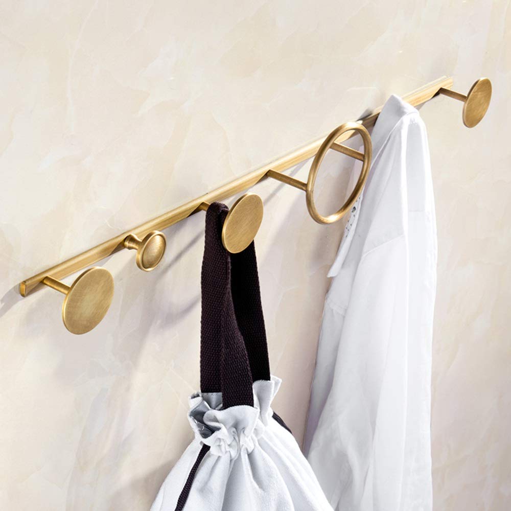 HDDH Porte Manteau Pour Porte,Patère De Porte Pour Chambre à Coucher,Patère De Porte à Suspendre Pour Chambre à Coucher Salle De Bains Porte De Cuisine, Porte-Manteau 5 Crochets (32cm * 60cm