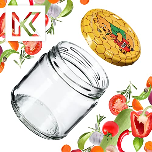 KADAX 10er Set Einmachgläser 200ml TO66, Marmeladengläser Vorratsgläser Mason Jar mit Schraubdeckel, Luftdicht & Spülmaschinenfest… – Ansicht 6