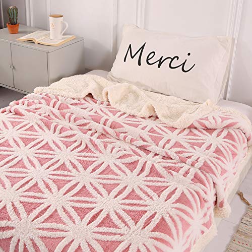 Qucover Coperte di Flanella Sherpa Coperta di Lana...