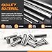 Rustark 60Pcs 12 Sizes 304 Stainless Steel Dowel Pin Assortment Kit M6 M8 M10 Cylindrical Shelf Support Pegs Pin Rod Fastener Elements for Mechanical Manufacturing Industry