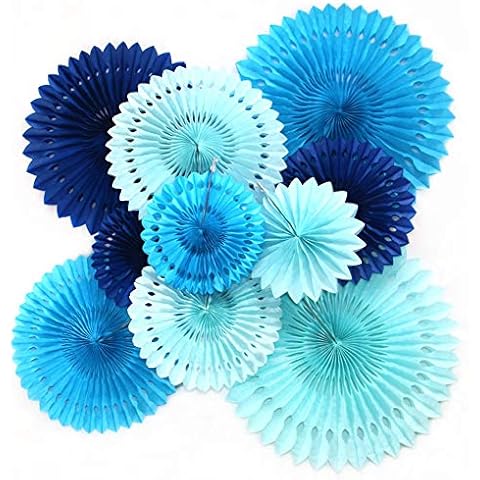 Himeland Abanicos de Papel Plegables Flores Decoracion Cover