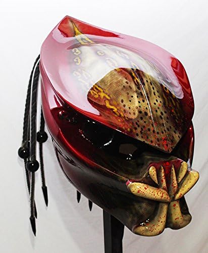 kustomzairbrushing Red Candy Predator Helmet (Small)