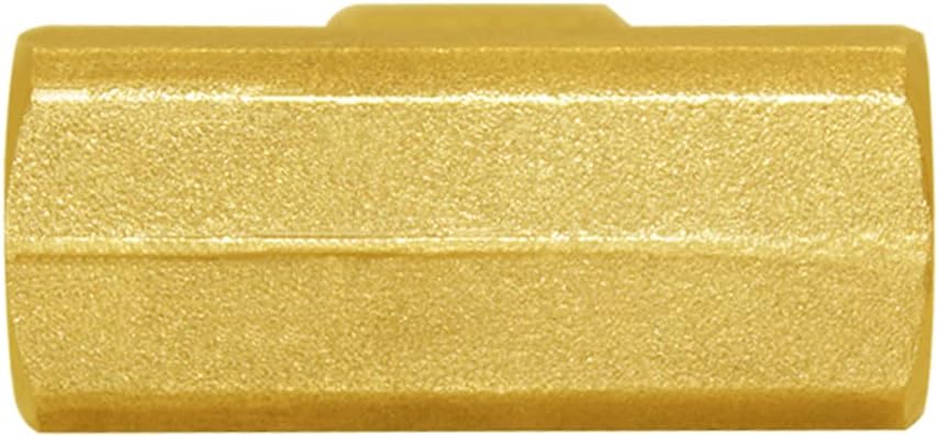 Joywayus Brass Pipe Fitting Barstock Tee 3 Way 1/4" x 1/4" x 1/4" NPT Female Hose Fitting(Pack of 2)