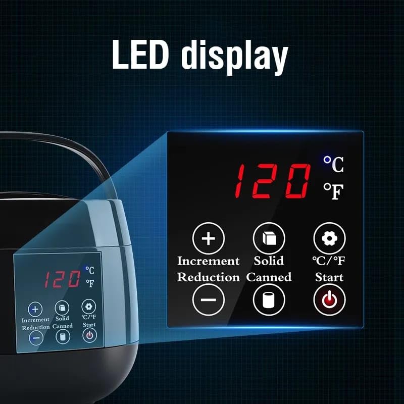 Scaldacera 500CC Scaldacera Depilazione Macchina per cera SPA Corpo Epilatore Vasetto di cera di paraffina Display LCD intelligente della temperatura