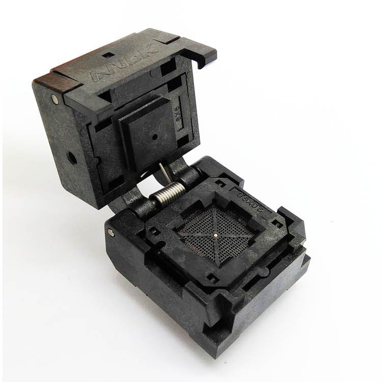 Wiring Connecting Terminals - QFN76 MLF76 WLCSP76 Socket Pitch 0.4mm IC549-0764-012-G Burn in Socket Chip Size 9 * 9 Flash Adapter Clamshell Programming Socket
