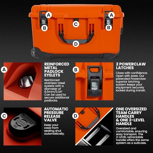 Maleta rígida para cámara NANUK 938 Pro color Naranja miniatura 4