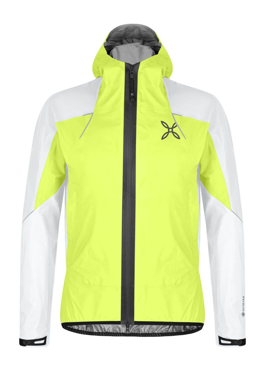 MONTURAMagic 2.0 Jacket MJAT08X4799 Lime Green Colour 3-Layer Waterproof Shell Jacket Goretex Ideal for Outdoor Activities Such as Ski Mountaineering Trekking Mountaineering, Black, XL