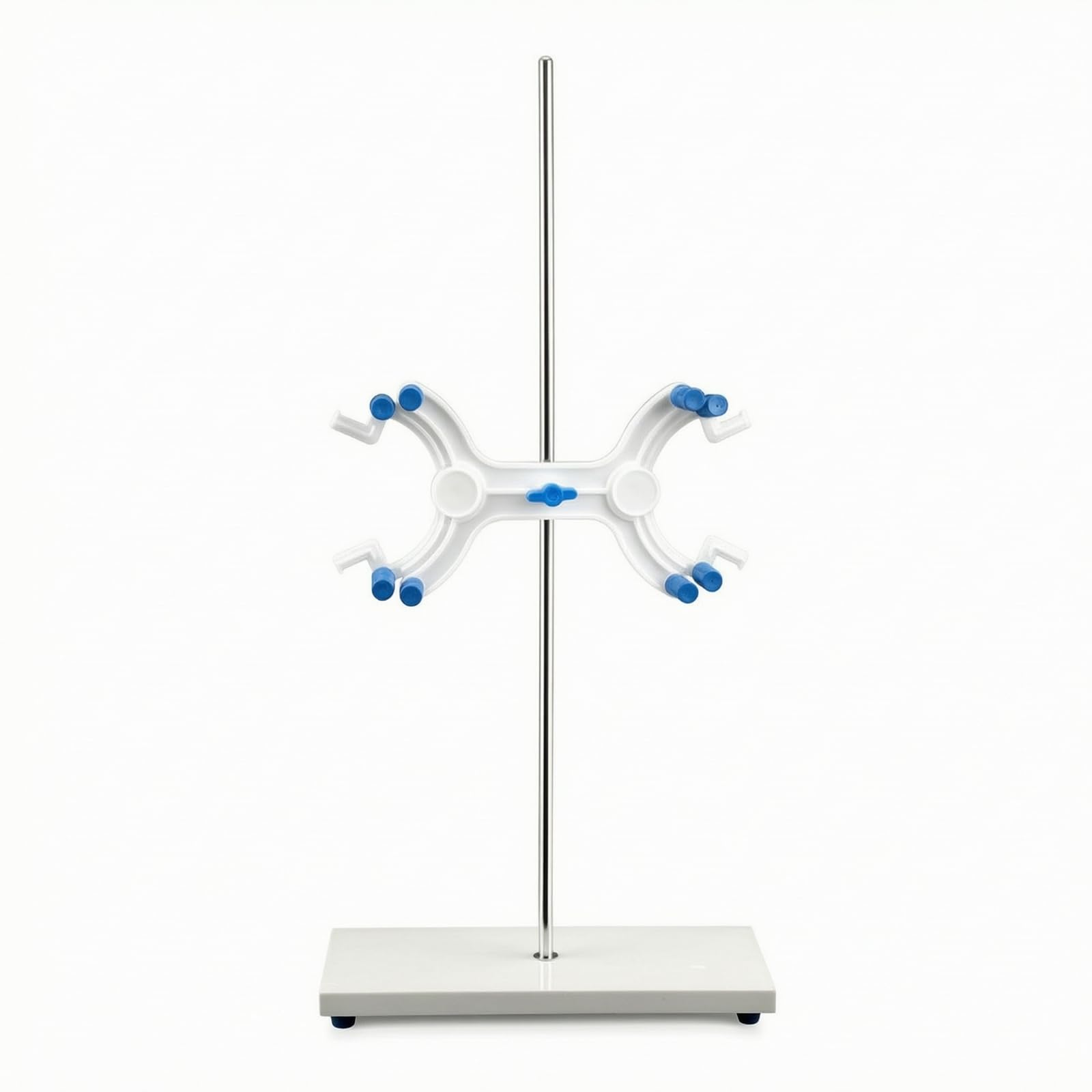 Titrierstativ rutschfest Stativ mit Marmorplatte flexibel Stativ mit Bürettenklemme für Titration, Labor, , 600mm , Labor-Titrierständer Mit Marmorsockel Und Kunststoff-Schmetterlingsklemme